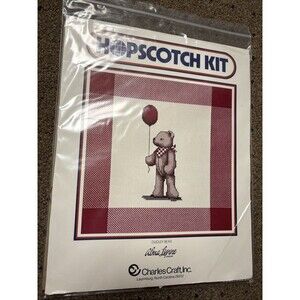 Dudley Bear Charles Craft Hopscotch Kit Stamped Cross Stitch Kit # 5025